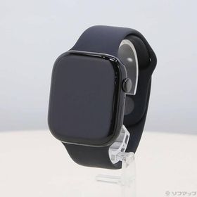 〔中古〕Apple(アップル) Apple Watch Series 10 GPS 46mm ジェットブラックアルミニウムケース ブラックスポーツバンド〔305-ud〕