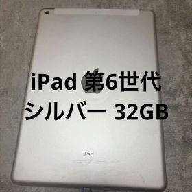 【美品】iPad 第6世代 32GB シルバー Cellularモデル（ドコモ）