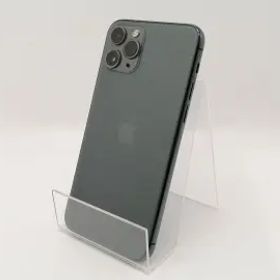 【中古】Apple SoftBank 【SIMロック解除済み】 iPhone 11 Pro 256GB ミッドナイトグリーン MWCC2J/A【津田沼】保証期間１週間【ランクC