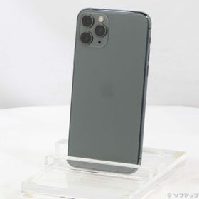 (中古)SoftBank iPhone11 Pro 64GB ミッドナイトグリーン MWC62J/A SoftBank(262-ud)