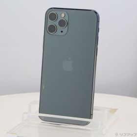 (中古)Apple iPhone11 Pro 256GB ミッドナイトグリーン MWCC2J/A SIMフリー(258-ud)