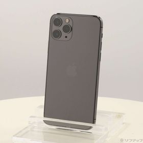 (中古)Apple iPhone11 Pro 256GB スペースグレイ MWC72J/A SIMフリー(305-ud)