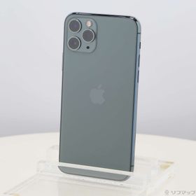 (中古)Apple iPhone11 Pro 256GB ミッドナイトグリーン MWCC2J/A SIMフリー(305-ud)