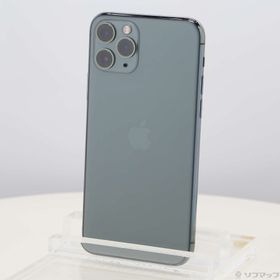(中古)au iPhone11 Pro 256GB ミッドナイトグリーン NWCC2J/A au(305-ud)