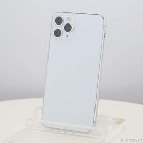 (中古)Apple iPhone11 Pro 64GB シルバー MWC32J/A SIMフリー(258-ud)