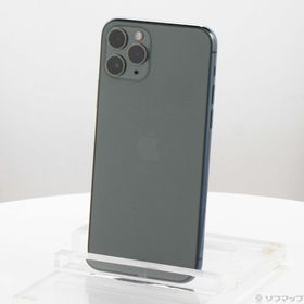 (中古)Apple iPhone11 Pro 64GB ミッドナイトグリーン MWC62J/A SIMフリー(258-ud)
