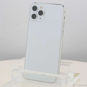 (中古)Apple iPhone11 Pro 512GB シルバー MWCE2J/A SIMフリー(344-ud)