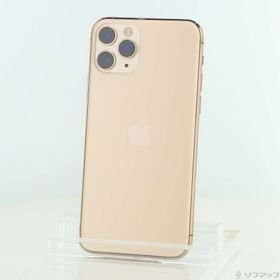 (中古)Apple iPhone11 Pro 64GB ゴールド MWC52J/A SIMフリー(377-ud)