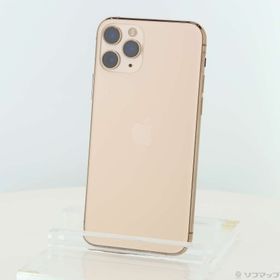 (中古)Apple iPhone11 Pro 64GB ゴールド MWC52J/A SIMフリー(198-ud)