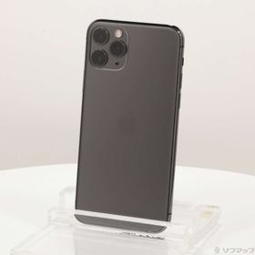 (中古)Apple iPhone11 Pro 256GB スペースグレイ MWC72J/A SIMフリー(196-ud)