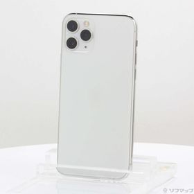 (中古)Apple iPhone11 Pro 64GB シルバー MWC32J/A SoftBank(371-ud)