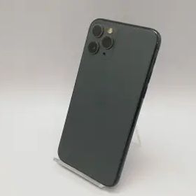 【中古】Apple au 【SIMロック解除済み】 iPhone 11 Pro 256GB ミッドナイトグリーン MWCC2J/A【鹿児島中町】保証期間１ヶ月【ランクC】