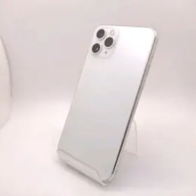 【中古】Apple SoftBank 【SIMロック解除済み】 iPhone 11 Pro 256GB シルバー MWC82J/A【大阪堂島】保証期間１ヶ月【ランクB】