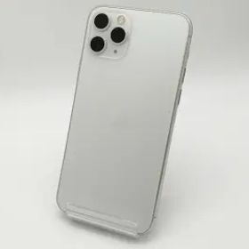 【中古】Apple au 【SIMロック解除済み】 iPhone 11 Pro 256GB シルバー MWC82J/A【博多】保証期間１ヶ月【ランクC】