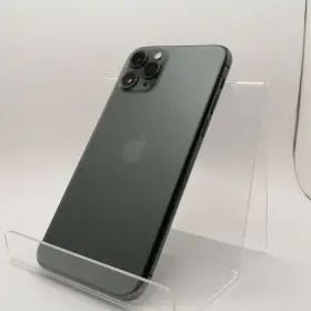 【中古】Apple au 【SIMロック解除済み】 iPhone 11 Pro 64GB ミッドナイトグリーン MWC62J/A【新橋烏森通り】保証期間１ヶ月【ランクC】