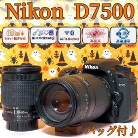 Nikon D7500☆一眼レフ☆高性能＆Wi-Fi☆S数少＆美品☆返品保証