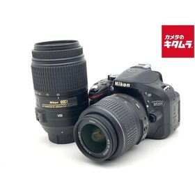 【中古】 【並品】 ニコン D5200 ダブルズームキット ブラック