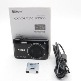 Nikon デジタルカメラ COOLPIX S3700 ブラック 光学8倍ズーム 2005万画素 S3700BK