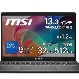 ★260971 未開封保証品 MSIノートパソコン MODERN-13-F1MOG-5589JP ［13.3型 /Windows11 Home /intel Core 7 /32GB /512GB