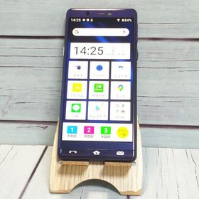 Softbank A001SH ネイビー ブルー シンプルスマホ5 本体 白ロム SIMロック解除済み SIMフリー B108703