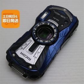 良品中古 WG-40w ブルー 即日発送 コンデジ RICOH 本体 あすつく 土日祝発送OK