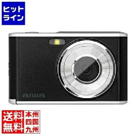 アイワ コンパクトデジタルカメラ aiwa cam DCB ブラック(1300万画素CMOSセンサー/2.8インチIPSディスプレイ/電子手ブレ補正/AF/4倍デジタルズーム/自撮り撮影/軽量) JA4-DCM0001(BK)
