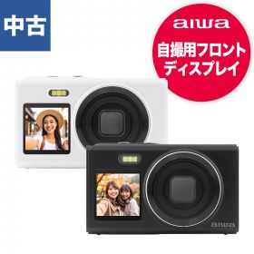 aiwa コンパクトデジタルカメラ 中古品 aiwa cam DCB-2 JA5-DCM0003(BK/WH)