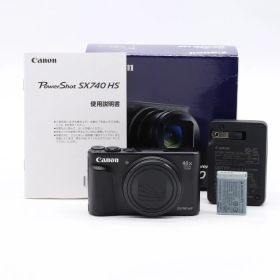 Canon PowerShot SX740 HS ブラック｜光学40倍ズーム コンパクトデジタルカメラ｜4K動画対応・Wi-Fi搭載・旅行／運動会向け キヤノン【中古】