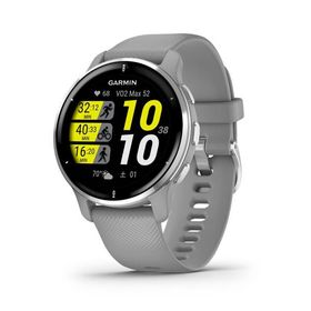 ガーミン(GARMIN) Venu 2 Plus Powder Gray/Passivated AMOLEDディスプレイ搭載 スマートウォッ