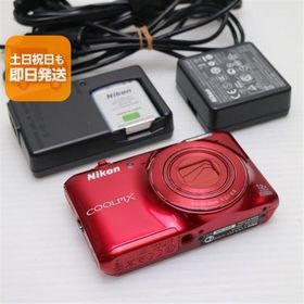 新品同様 COOLPIX S6400 グロッシーレッド 即日発送 デジカメ Nikon デジタルカメラ 本体 あすつく 土日祝発送OK