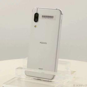 【中古】SHARP(シャープ) AQUOS sense3 64GB シルバーホワイト SHV45 auロック解除SIMフリー 【251-ud】