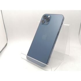 【中古】Apple au 【SIMロックあり】 iPhone 12 Pro 256GB パシフィックブルー MGMD3J/A【川崎駅前】保証期間１ヶ月【ランクC】