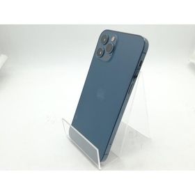 【中古】Apple SoftBank 【SIMロック解除済み】 iPhone 12 Pro 256GB パシフィックブルー MGMD3J/A【柏】保証期間１週間【ランクC】