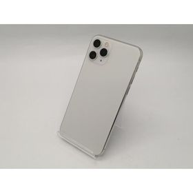 【中古】Apple au 【SIMロック解除済み】 iPhone 11 Pro 64GB シルバー MWC32J/A【広島本通】保証期間１ヶ月【ランクC】
