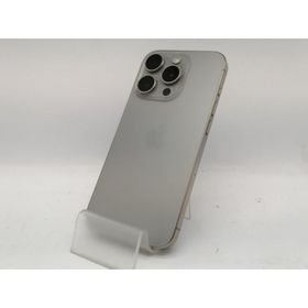 【中古】Apple 国内版 【SIMフリー】 iPhone 15 Pro 256GB ナチュラルチタニウム MTUF3J/A【新宿】保証期間１週間【ランクC】