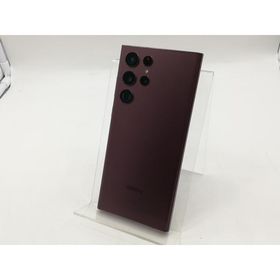 【中古】SAMSUNG au 【SIMフリー】 Galaxy S22 Ultra バーガンディ 12GB 256GB SCG14【福岡筑紫】保証期間１ヶ月【ランクC】