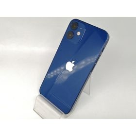 【中古】Apple au 【SIMロック解除済み】 iPhone 12 mini 64GB ブルー MGAP3J/A【OSU301】保証期間１ヶ月【ランクC】