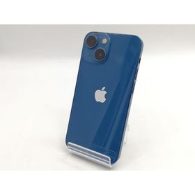 【中古】Apple au 【SIMフリー】 iPhone 13 mini 128GB ブルー MLJH3J/A【福岡筑紫】保証期間１ヶ月【ランクC】