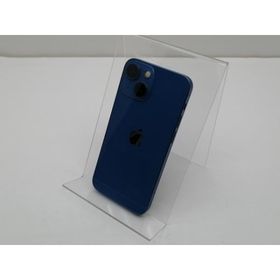 【中古】Apple au 【SIMフリー】 iPhone 13 mini 128GB ブルー MLJH3J/A【仙台イービーンズ】保証期間１ヶ月【ランクC】