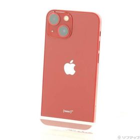 〔中古〕Apple(アップル) iPhone13 mini 128GB プロダクトレッド MLJG3J／A SIMフリー〔196-ud〕