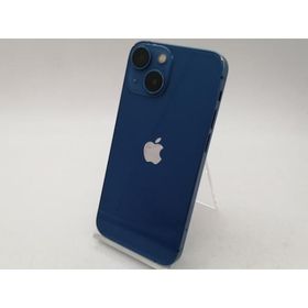 【中古】Apple SoftBank 【SIMフリー】 iPhone 13 mini 128GB ブルー MLJH3J/A【札幌南2条】保証期間１週間【ランクC】