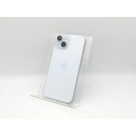 【中古】Apple SoftBank 【SIMフリー】 iPhone 15 128GB ブルー MTML3J/A【中野】保証期間１ヶ月【ランクB】