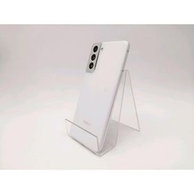 【中古】SAMSUNG au 【SIMロック解除済み】 Galaxy S21 5G ファントムホワイト 8GB 256GB SCG09【ECセンター】保証期間１ヶ月【ランクB】