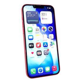 中古 Apple iPhone14 Plus 128GB プロダクトレッド MQ4F3J／A SIMフリー ※ネットワーク利用制限▲判定 赤ロム保証あります