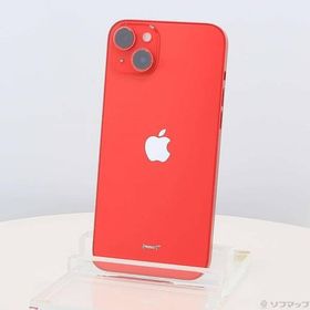 〔中古〕Apple(アップル) iPhone14 Plus 128GB プロダクトレッド MQ4F3J／A SIMフリー〔305-ud〕