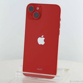 〔中古〕Apple(アップル) iPhone14 Plus 128GB プロダクトレッド MQ4F3J／A SIMフリー〔344-ud〕