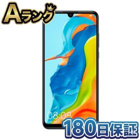 【整備済み品】 HUAWEI P30 Lite スマートフォン SIMフリー ミッドナイトブラック ファーウェイ ぴー30 らいと Android アンドロイド 本体 180日保証