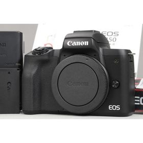 [新品同様｜シャッター数 1000回以下] Canon EOS Kiss M2 ボディ ブラック [保護フィルム 貼付済｜ストラップ 未開封]