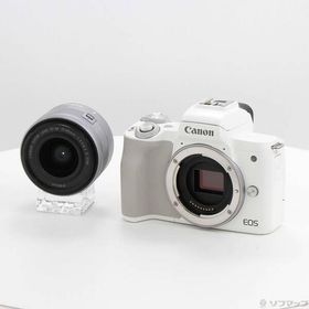 〔中古〕Canon(キヤノン) EOS Kiss M2 EF-M15-45 IS STM レンズキット ホワイト〔305-ud〕