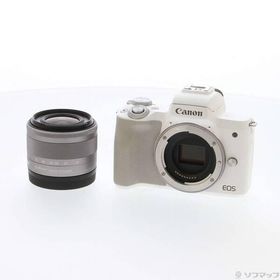 〔中古〕Canon(キヤノン) EOS Kiss M2 EF-M15-45 IS STM レンズキット ホワイト〔198-ud〕